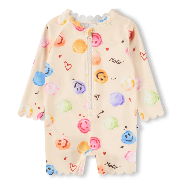 Combinaison de Bain Nigella Glaces Fibres Recyclées | Rose pêche- Image produit n°0