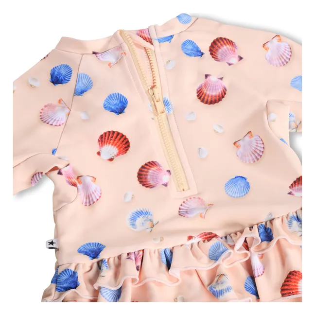 Bañador Narice Conchas Fibras Recicladas | Rosa Pálido