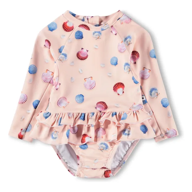 Bañador Narice Conchas Fibras Recicladas | Rosa Pálido