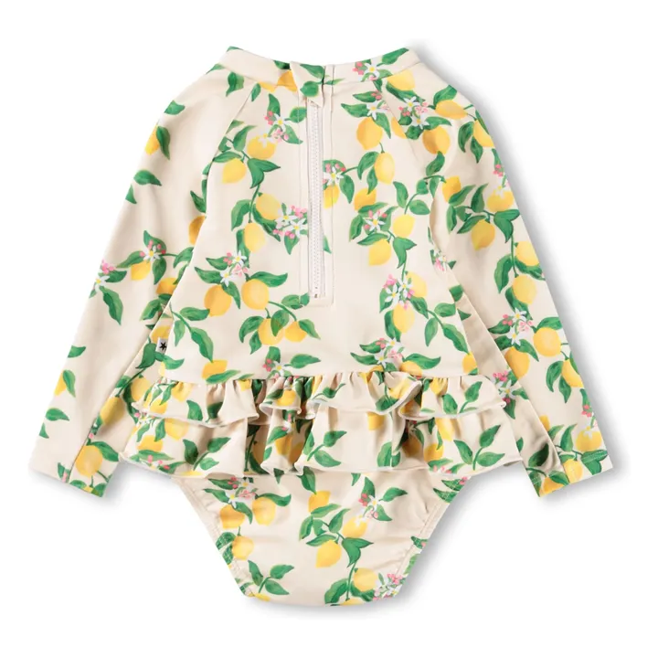 Combinaison de Bain Narice Citrons Fibres Recyclées | Jaune pâle- Image produit n°3