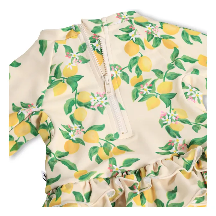 Combinaison de Bain Narice Citrons Fibres Recyclées | Jaune pâle- Image produit n°4