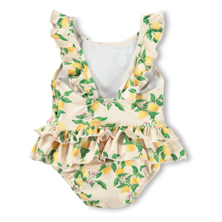 Maillot de Bain Nalani Citrons Fibres Recyclées | Jaune pâle- Image produit n°2