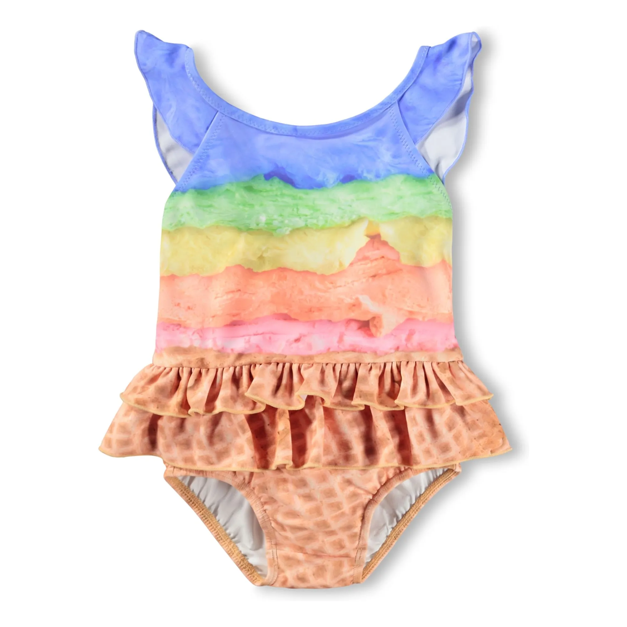 Molo Camel Swimsuit Nalani Cornet De Glace Recycled Fibers