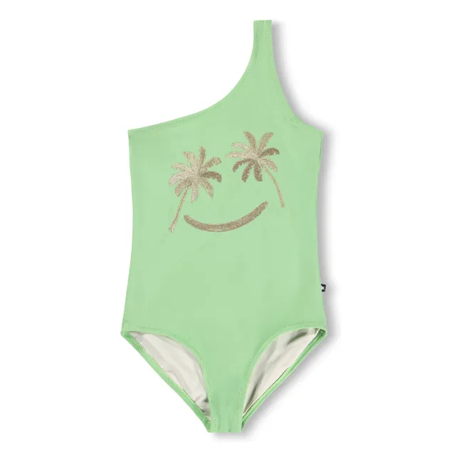 Nai Golden Smile Costume da bagno asimmetrico Fibre riciclate | Verde anice