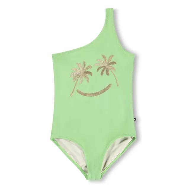 Nai Golden Smile Costume da bagno asimmetrico Fibre riciclate | Verde anice