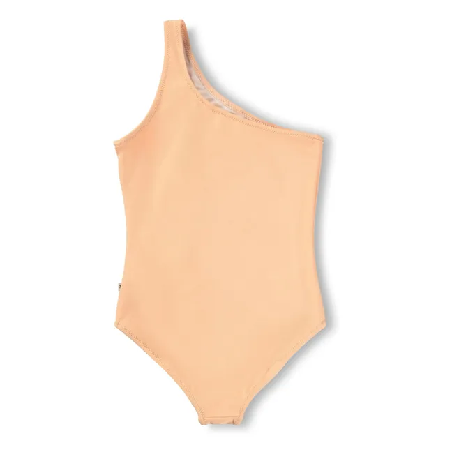 Maillot de Bain Asymétrique Nai Glace Fibres Recyclées | Rose pêche