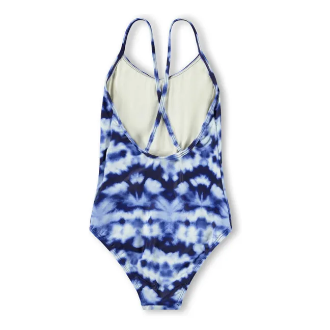 Maillot de Bain Nanna Tie and Dye Fibres Recyclées | Bleu
