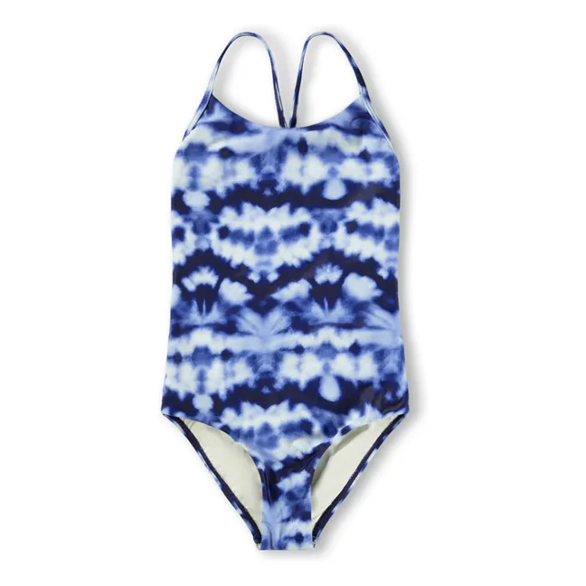 Maillot de Bain Nanna Tie and Dye Fibres Recyclées | Bleu