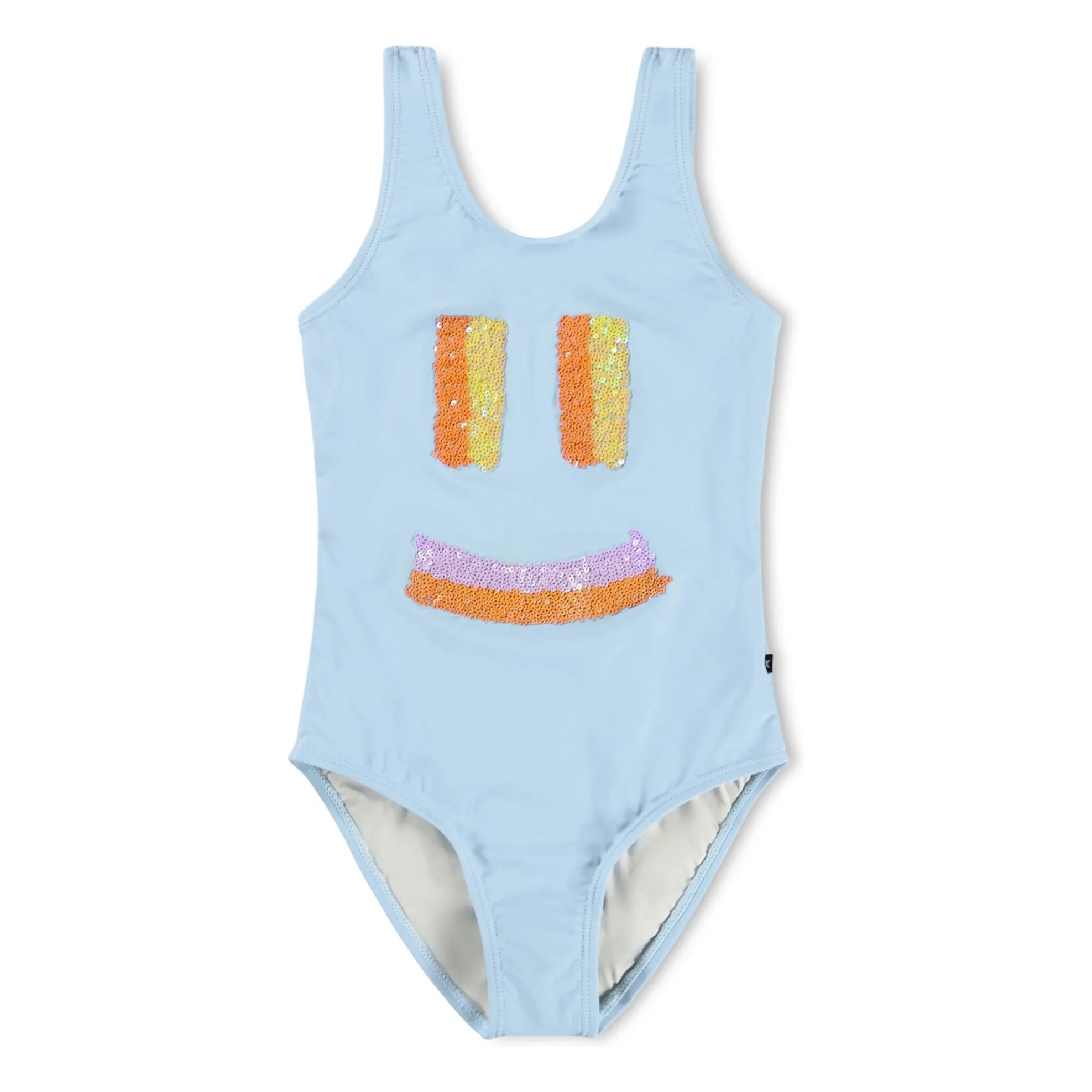 Molo Light Blue Nika Smile Swimsuit Recycled Fibers
