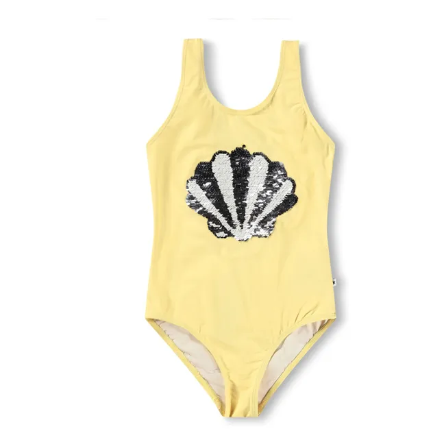Maillot de Bain Nika Coquillage Fibres Recyclées | Jaune