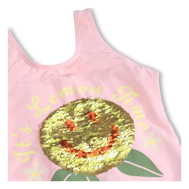 Maillot de Bain Nika Citron Fibres Recyclées | Rose pâle