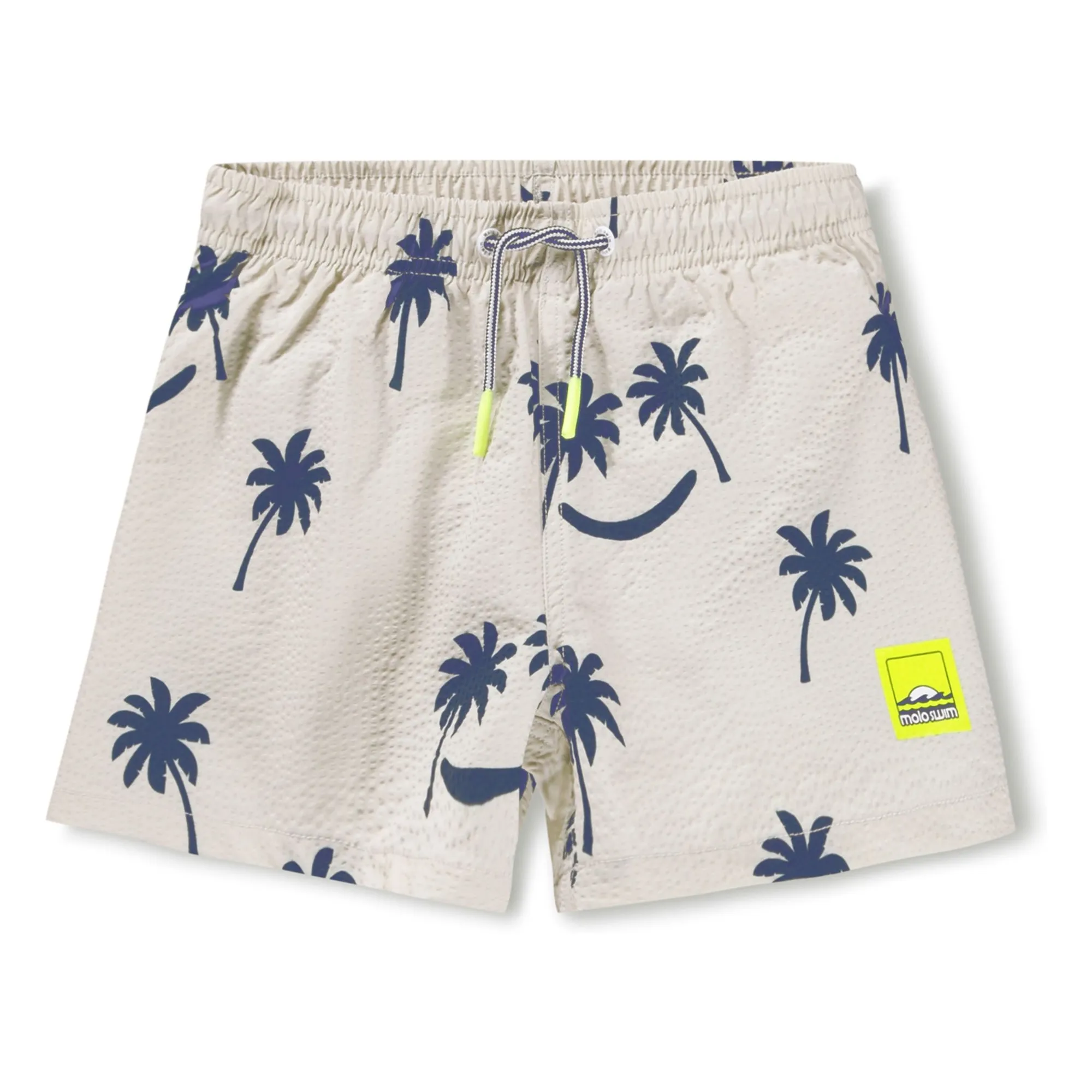 Short de Bain Niko Palmiers | Gris- Image produit n°0