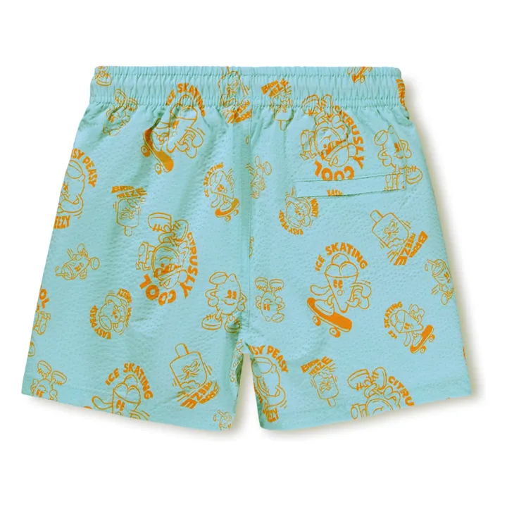 Short de Bain Niko Glaces | Aqua- Image produit n°3