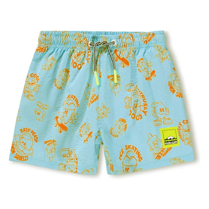 Short de Bain Niko Glaces | Aqua- Image produit n°0