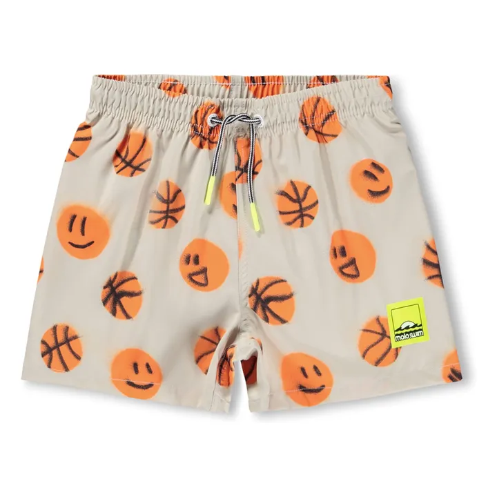 Niko Basketballs Recycled Fiber Swim Shorts | Beige- Product image n°0