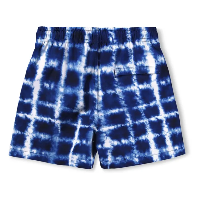 Short de Bain Niko Tie and Dye Fibres Recyclées | Bleu marine