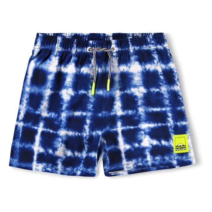 Short de Bain Niko Tie and Dye Fibres Recyclées | Bleu marine- Image produit n°0
