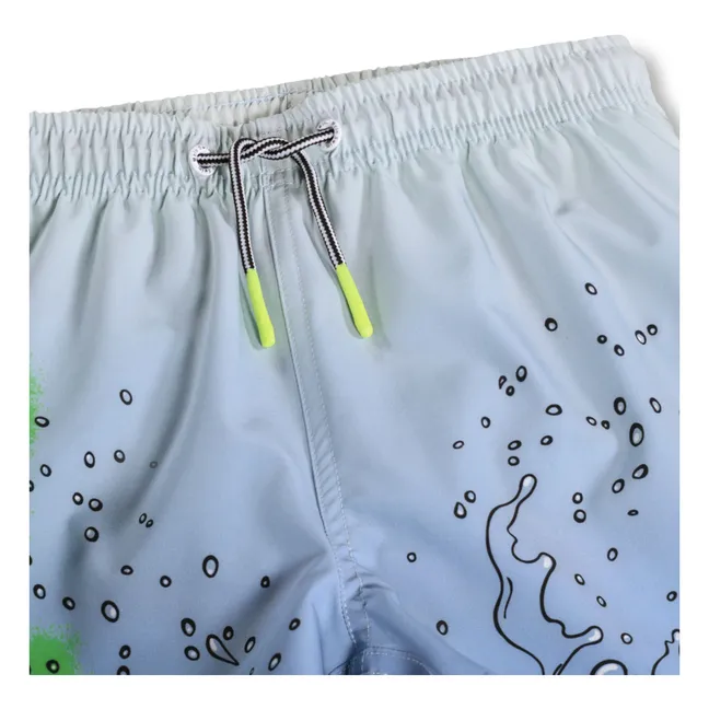 Pantaloncini da bagno Niko Splash Fibre riciclate | Azzurro fiordaliso