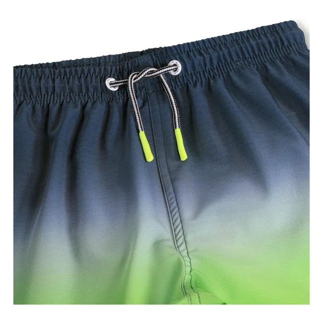 Pantaloncini da bagno in fibra riciclata degradata Niko | Verde fluo