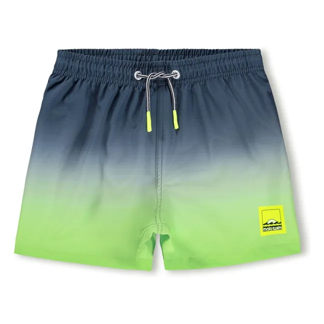 Pantaloncini da bagno in fibra riciclata degradata Niko | Verde fluo