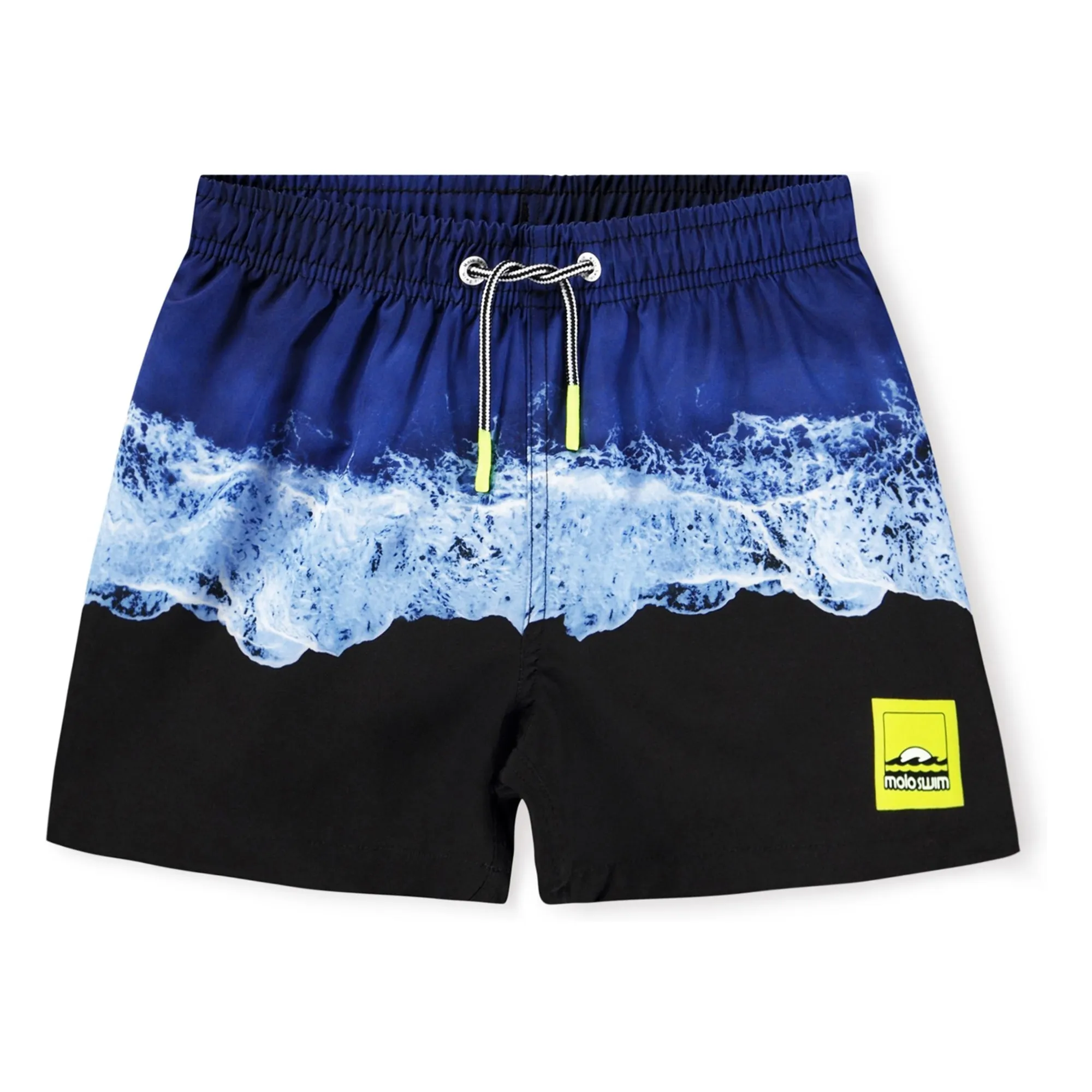 Molo Navy Blue Niko Wave Swim Shorts Recycled Fibers
