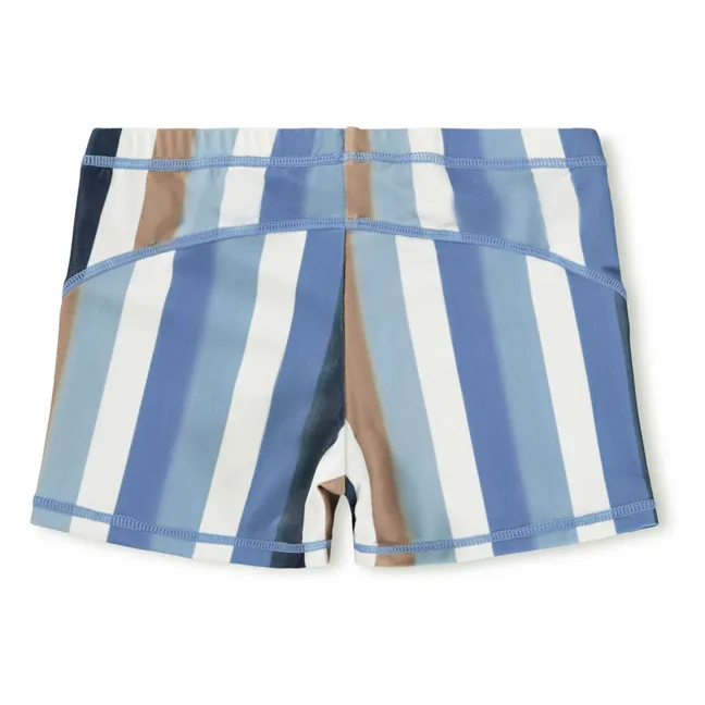 Norton Striped Recycled Fiber Swim Shorts | Blue