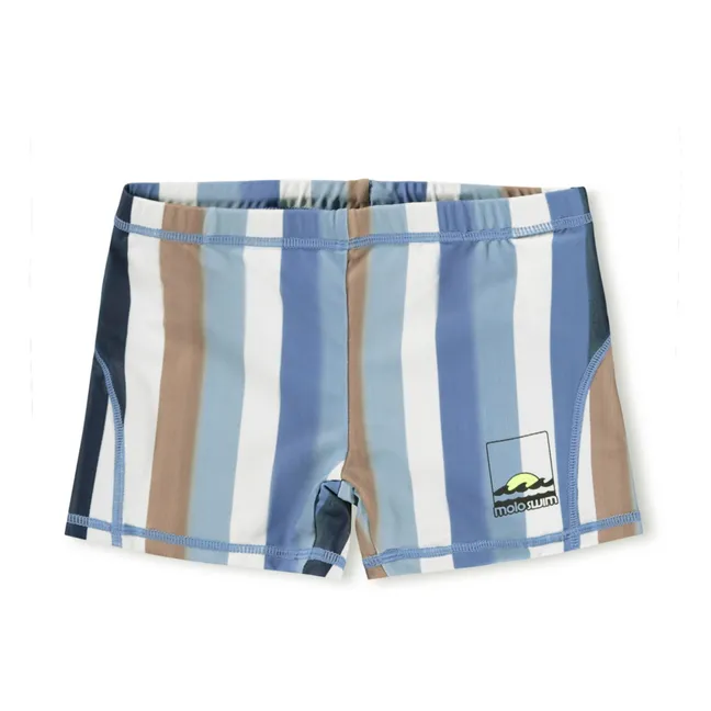 Norton Striped Recycled Fiber Swim Shorts | Blue