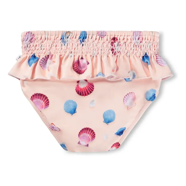 Culotte de Bain Neena Coquillages Fibres Recyclées | Rose pâle