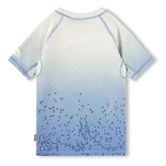 Camiseta Neptune Splash Anti-UV Fibras recicladas | Azul Pálido