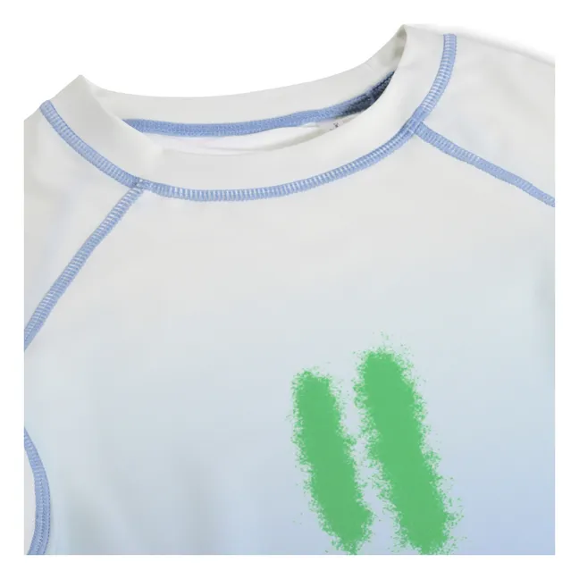 T-shirt Neptune Splash Anti-UV Fibre riciclate | Azzurro fiordaliso
