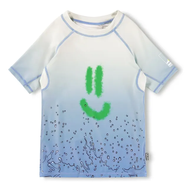 Camiseta Neptune Splash Anti-UV Fibras recicladas | Azul Pálido