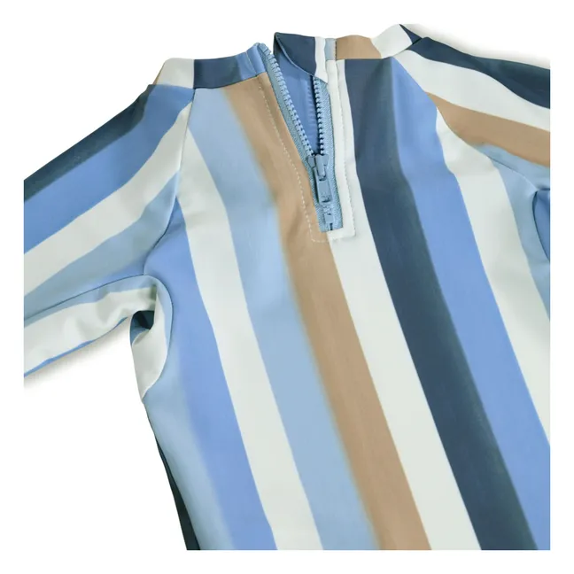 Camiseta de rayas Nemo con protección UV Fibras recicladas | Azul