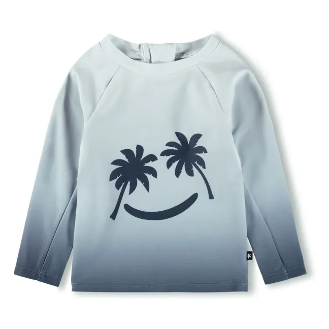Camiseta Nemo Palm Smile Anti-UV Fibras Recicladas | Azul Gris