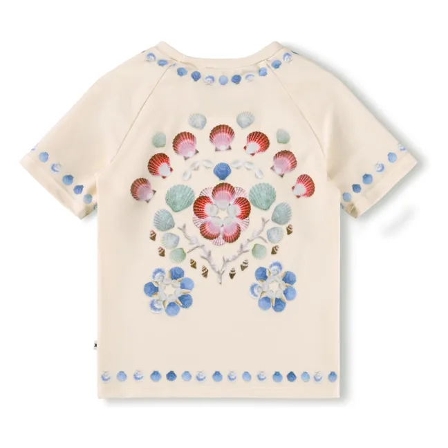 T-shirt Anti-UV Neona Coquillages Fibres Recyclées | Ecru