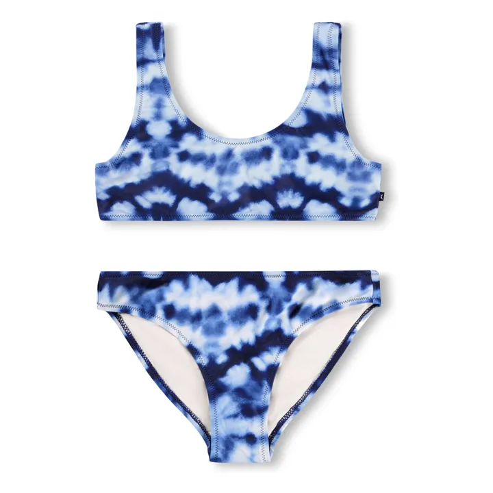 Maillot de Bain Nola Tie and Dye Fibres Recyclées  | Bleu marine- Image produit n°0