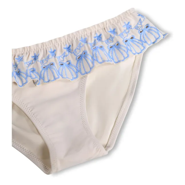 Bañador Nanda Ruffle Fibras recicladas | Crudo