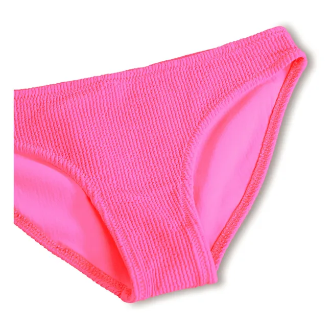 Maillot de Bain Côtelé Nola Crepe Fibres Recyclées | Rose fuschia