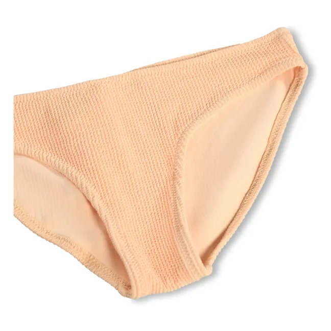 Maillot de Bain Côtelé Nola Crepe Fibres Recyclées | Orange