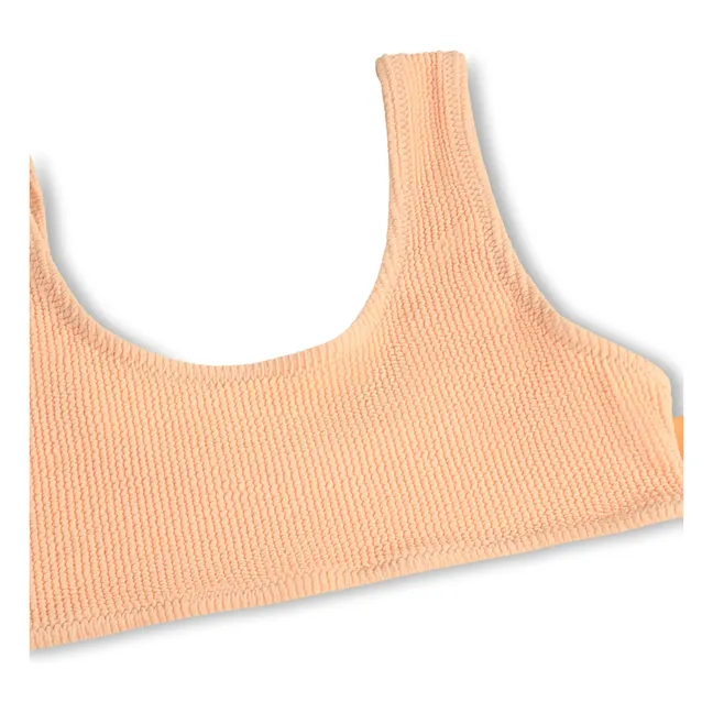 Ribbed Swimsuit Nola Crepe Recycled Fibers | Orange