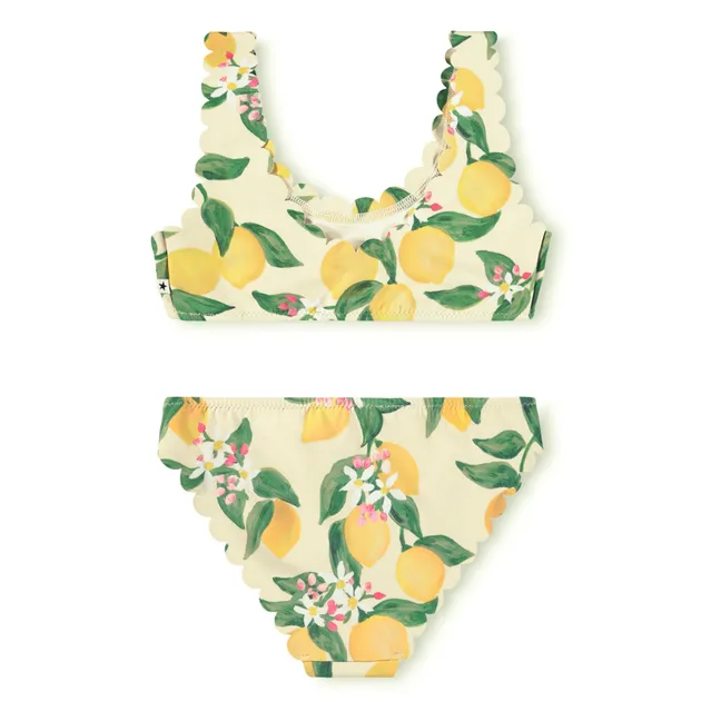 Maillot de Bain Nolina Citrons Fibres Recyclées | Jaune pâle