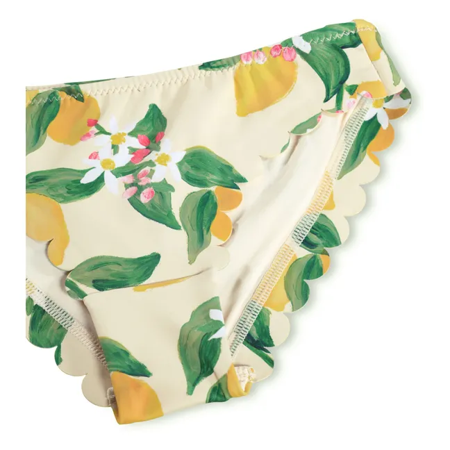 Traje de baño Nolina Limones Fibras Recicladas | Amarillo palo