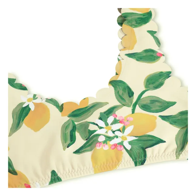 Maillot de Bain Nolina Citrons Fibres Recyclées | Jaune pâle