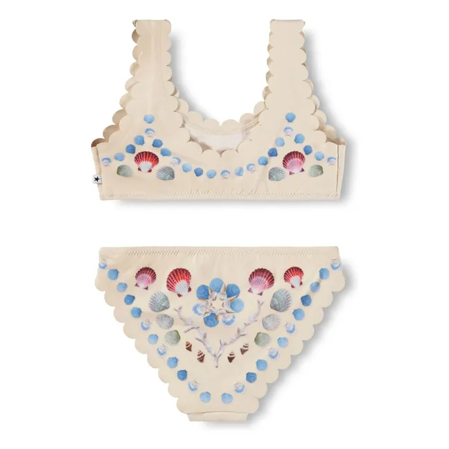 Costume da bagno Nolina Conchiglie Fibre riciclate | Ecru