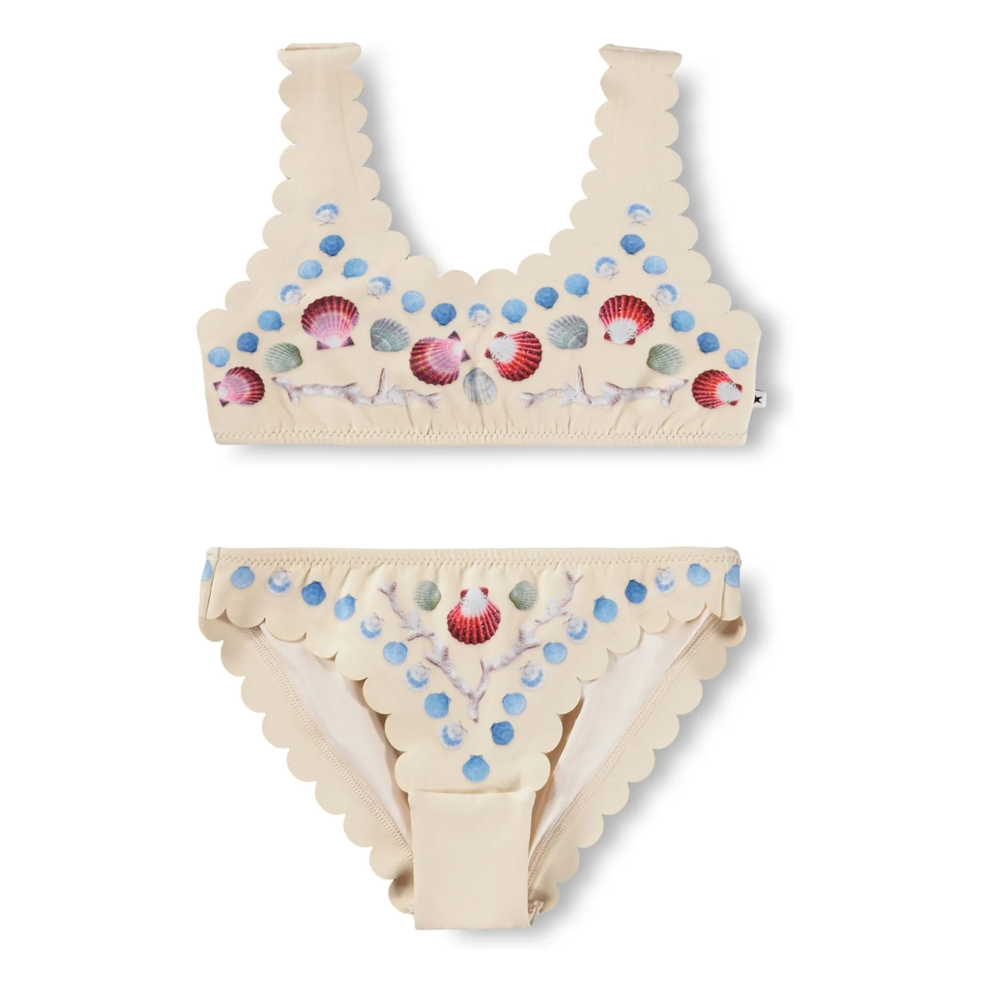 Molo Ecru Swimsuit Nolina Coquillages Recycled Fibers