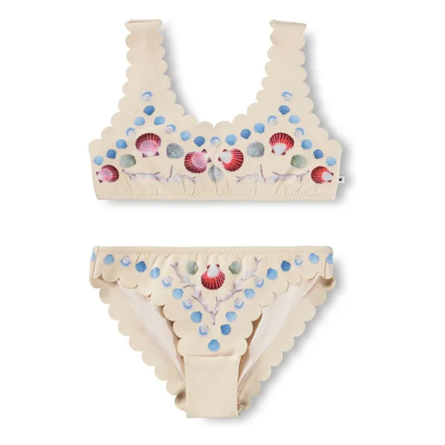 Costume da bagno Nolina Conchiglie Fibre riciclate | Ecru