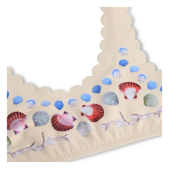Costume da bagno Nolina Conchiglie Fibre riciclate | Ecru