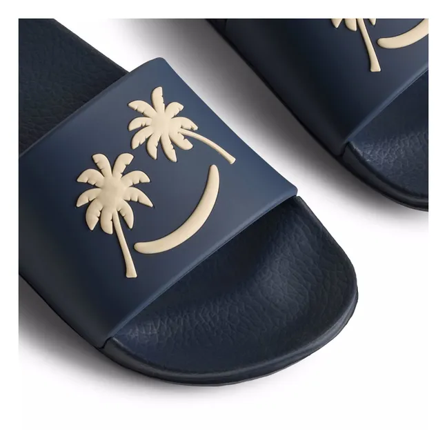 Sandalias de playa Zhappy Palm Smile | Azul Marino