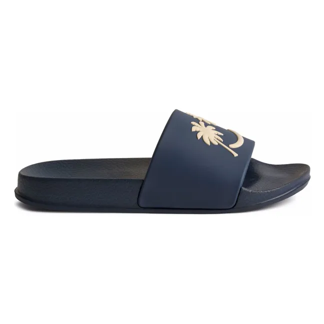 Sandalias de playa Zhappy Palm Smile | Azul Marino