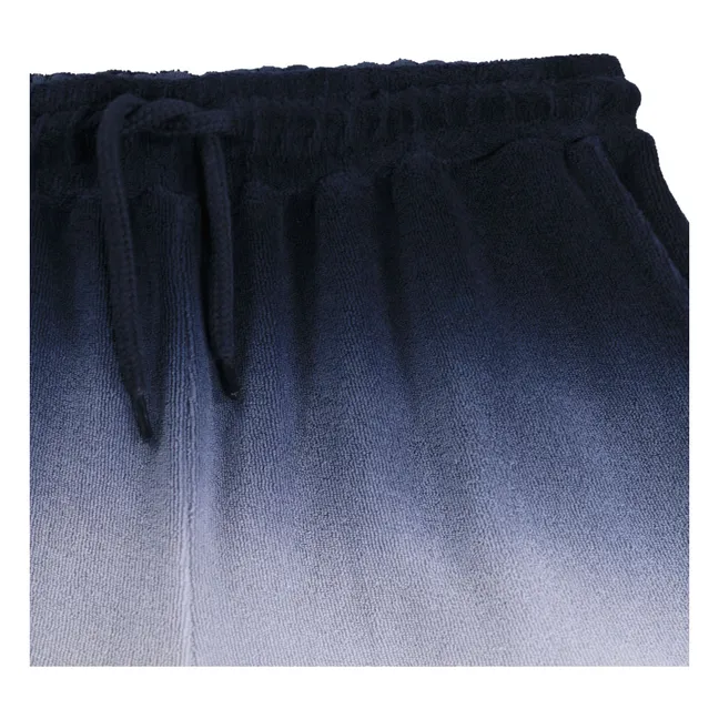 Pantalón corto de rizo degradado Abay | Azul Marino