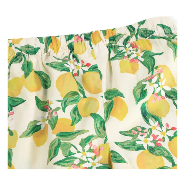 Aretha Ruffle Pants Limones | Amarillo palo